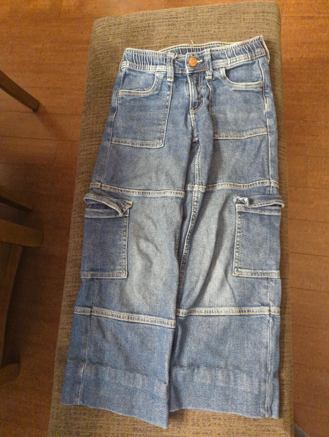 Denim Cargo Pants