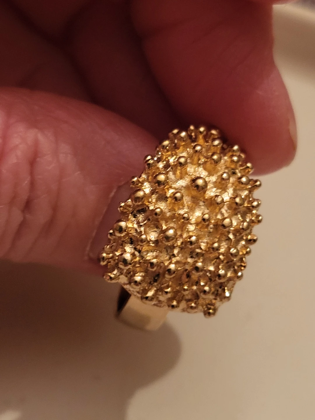 Sarah Coventry Gold Plated Textured Ring - photo 2