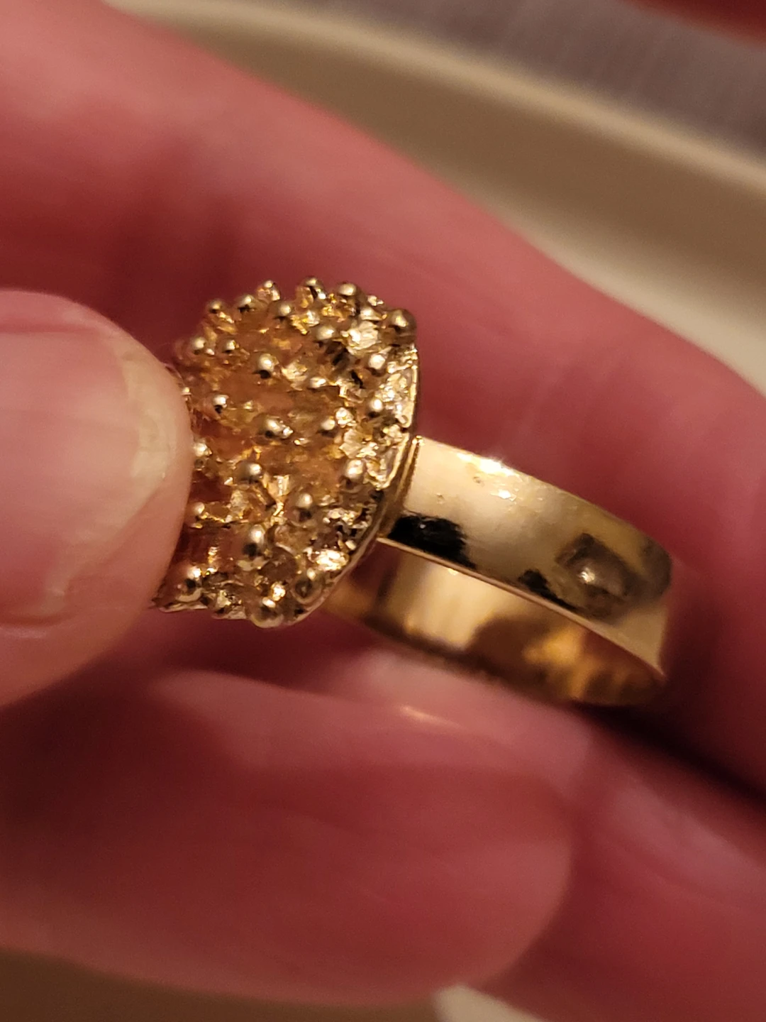 Sarah Coventry Gold Plated Textured Ring - photo 4