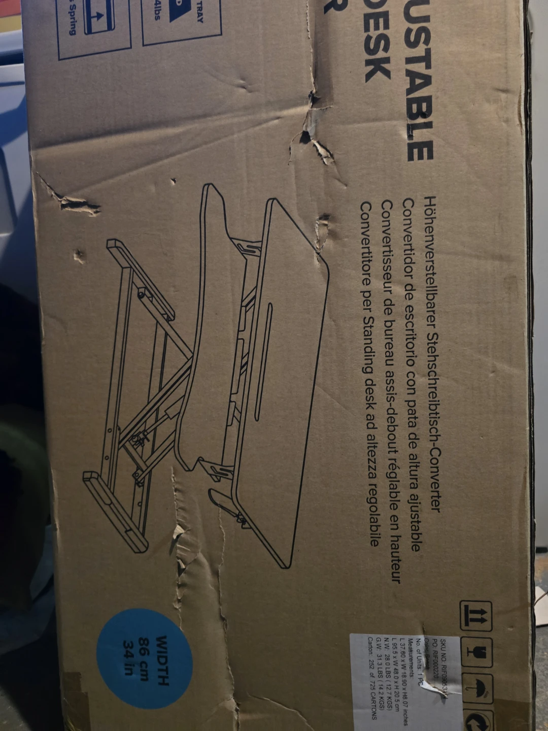 Adjustable Standing Desk Converter
