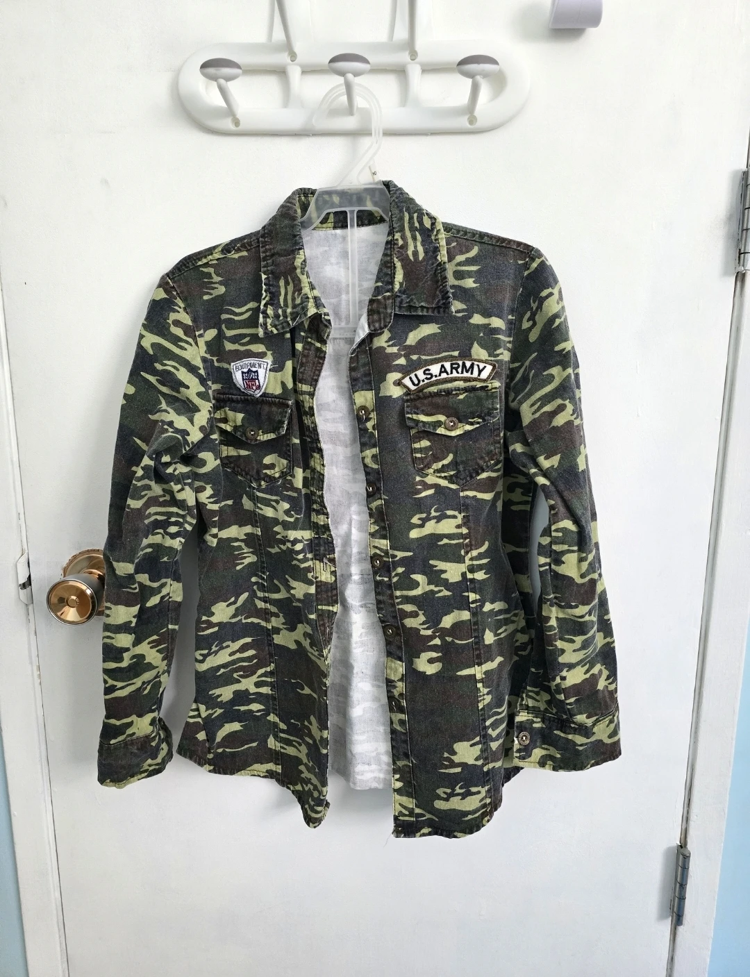 Like New Jean Army Shirt XS $10