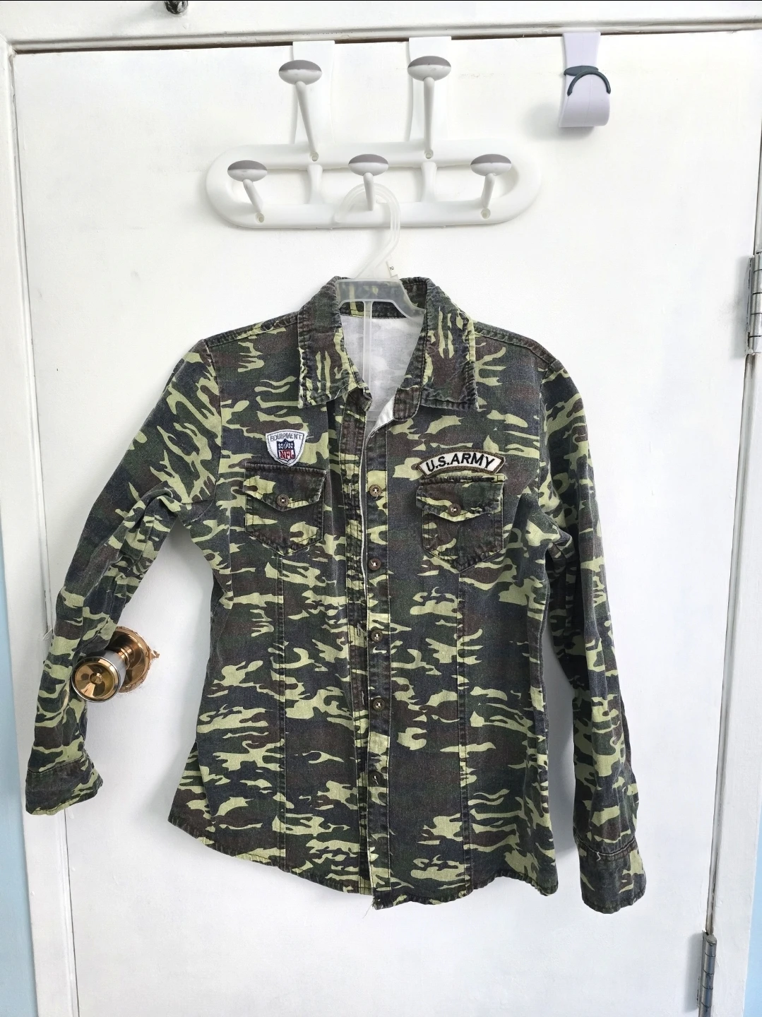Like New Jean Army Shirt XS $10 - photo 2