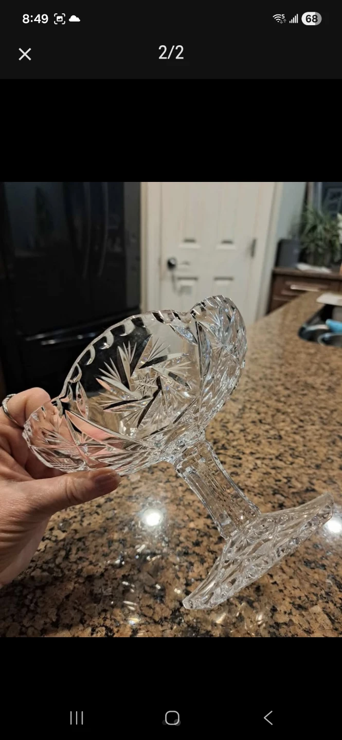 Crystal Pedestal candy dish - photo 2