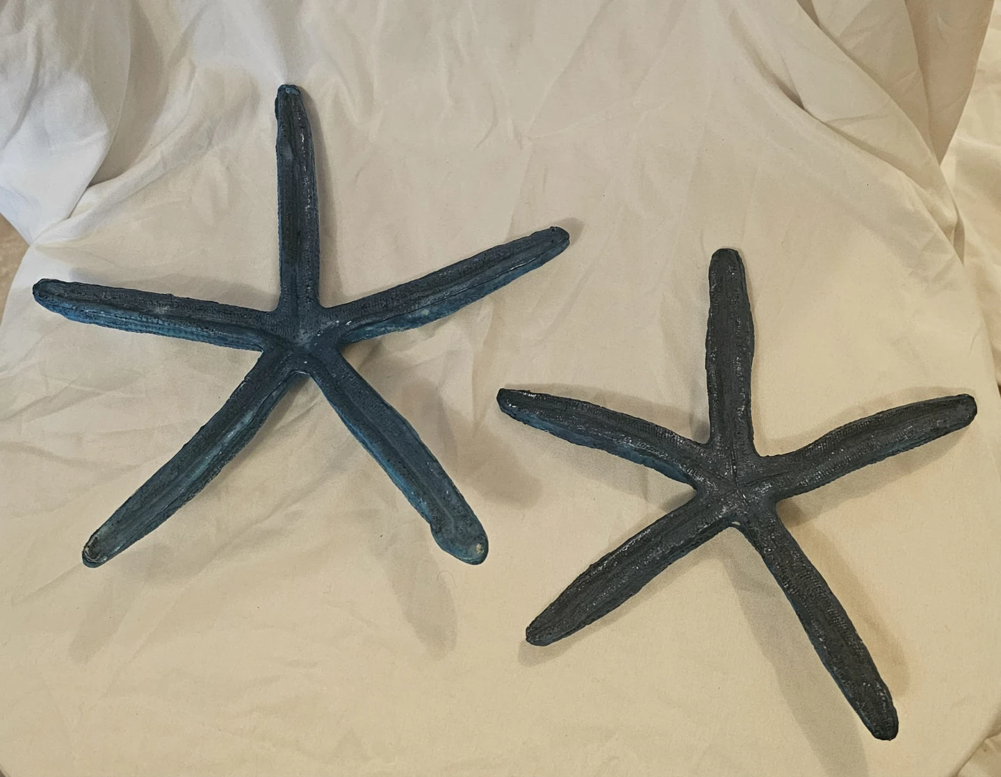 2 Blue and White Starfish Nautical Decoration - photo 2