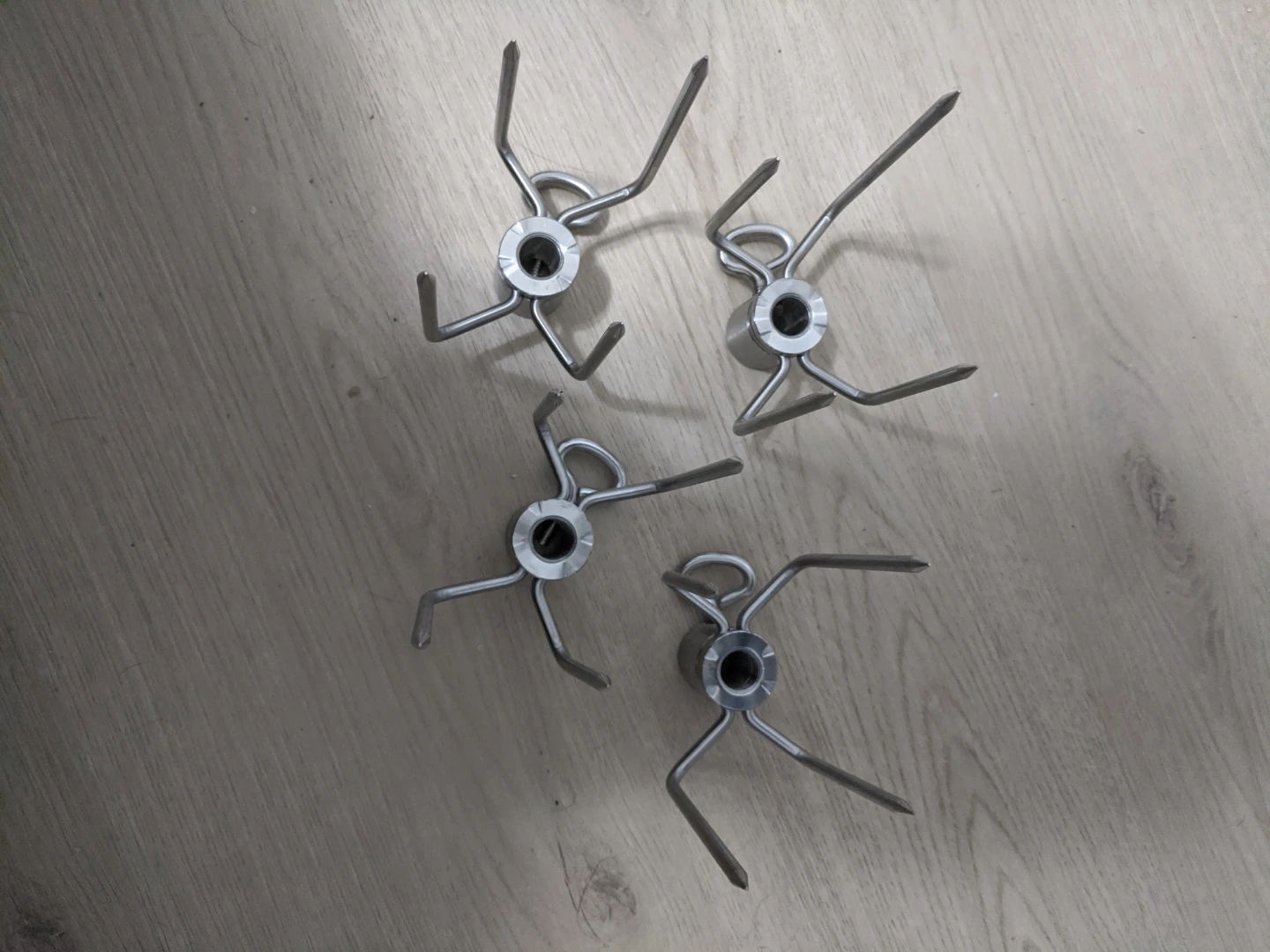 Set of 4 Stainless Steel Rotisserie Forks - photo 3