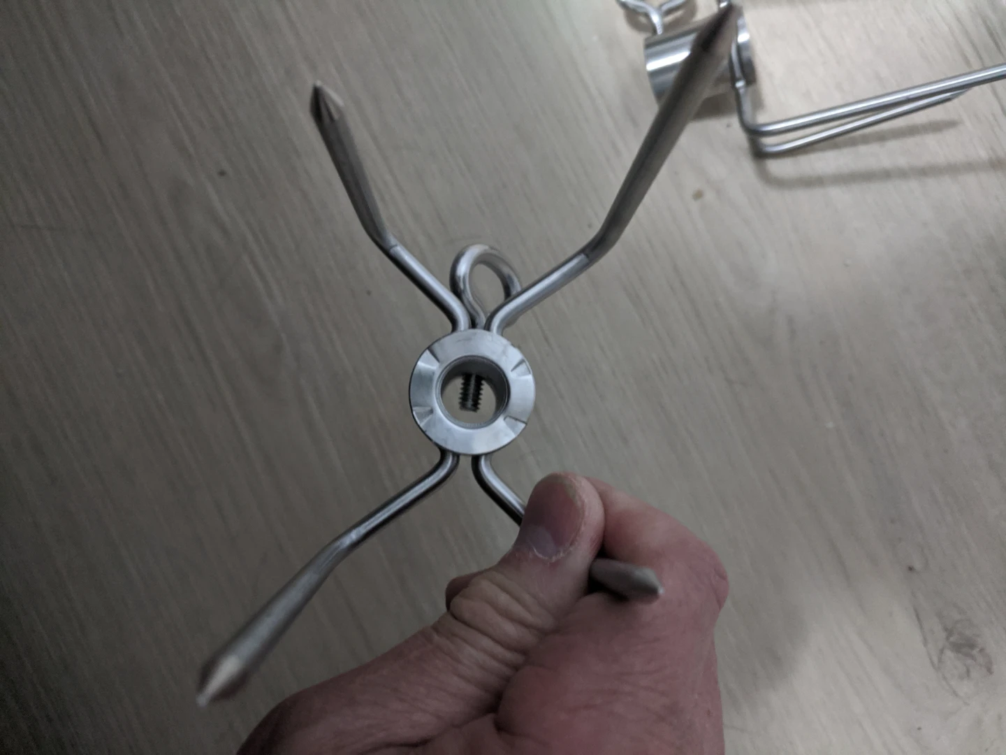 Set of 4 Stainless Steel Rotisserie Forks - photo 5