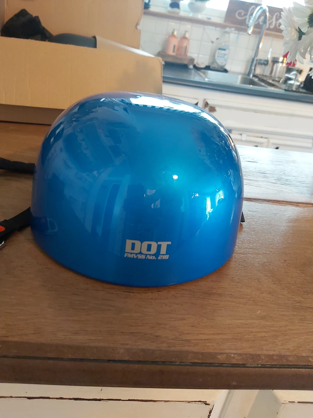 Blue DOT Motorcycle Helmet MEDIUM - photo 2