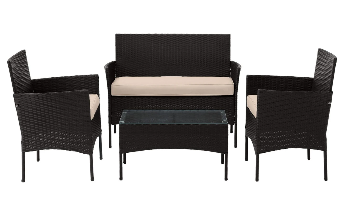 NEW black 4pc patio in box, fit to car
