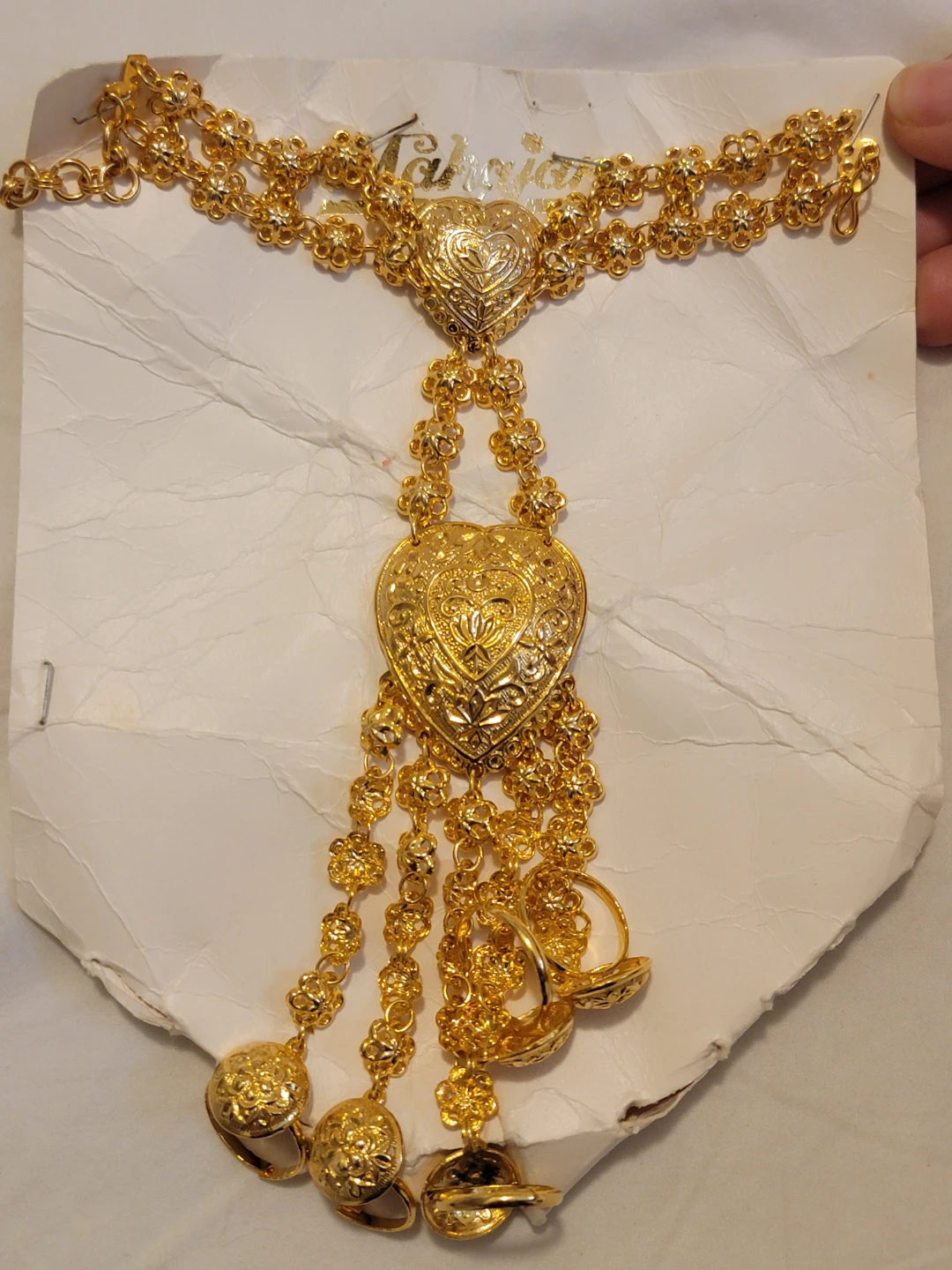 Gold-tone Handpiece with Rings