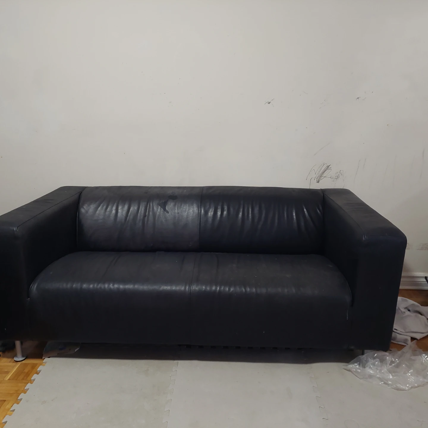 Black Leather Sofa