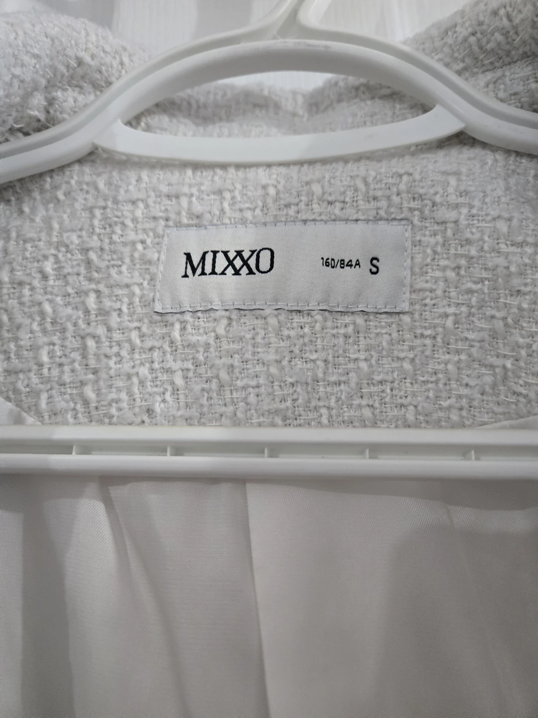 MIXXO White Tweed Blazer Size S - photo 2