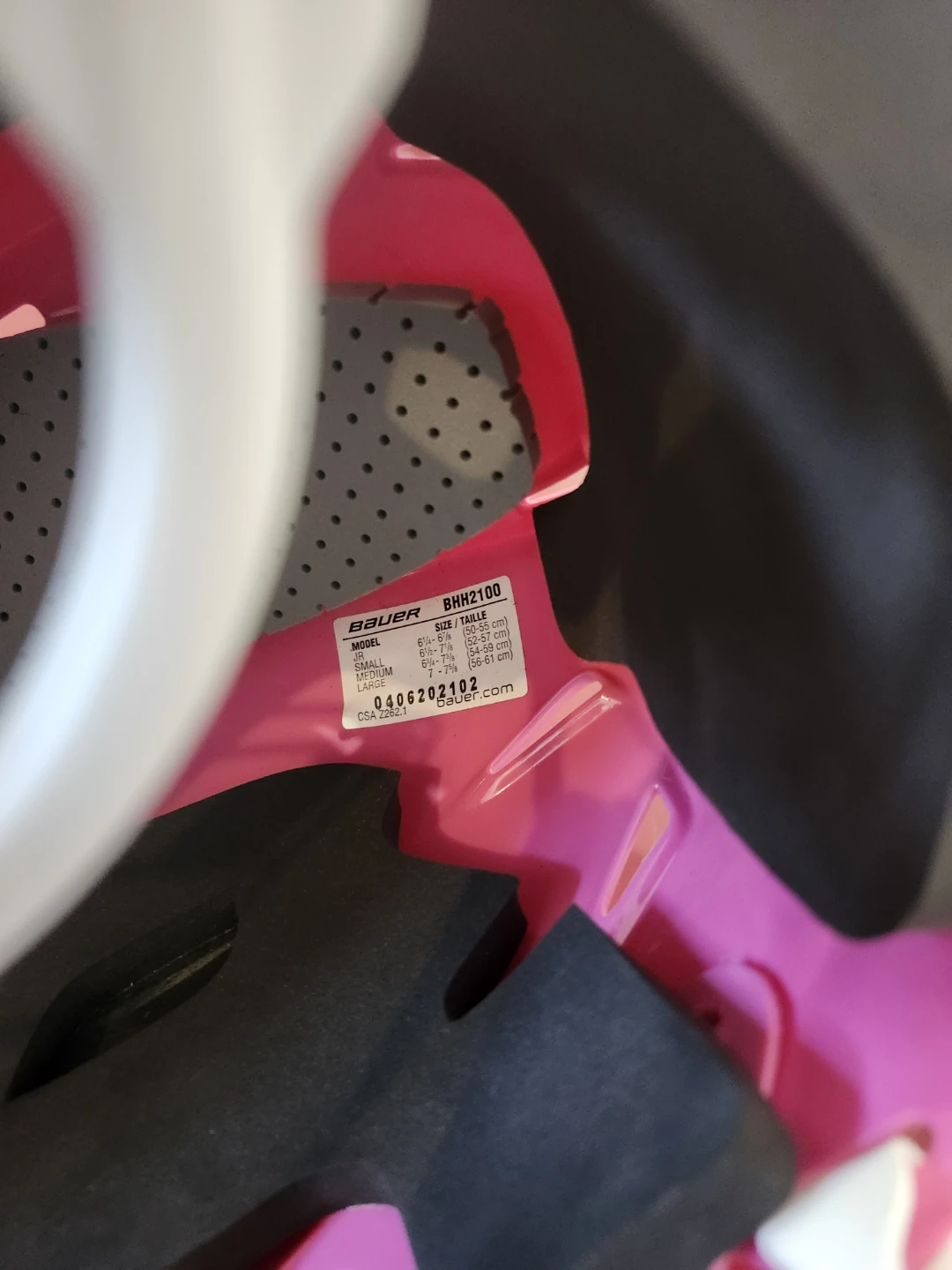 Bauer BHH2100 Pink Hockey Helmet - Youth Size S/M - photo 3