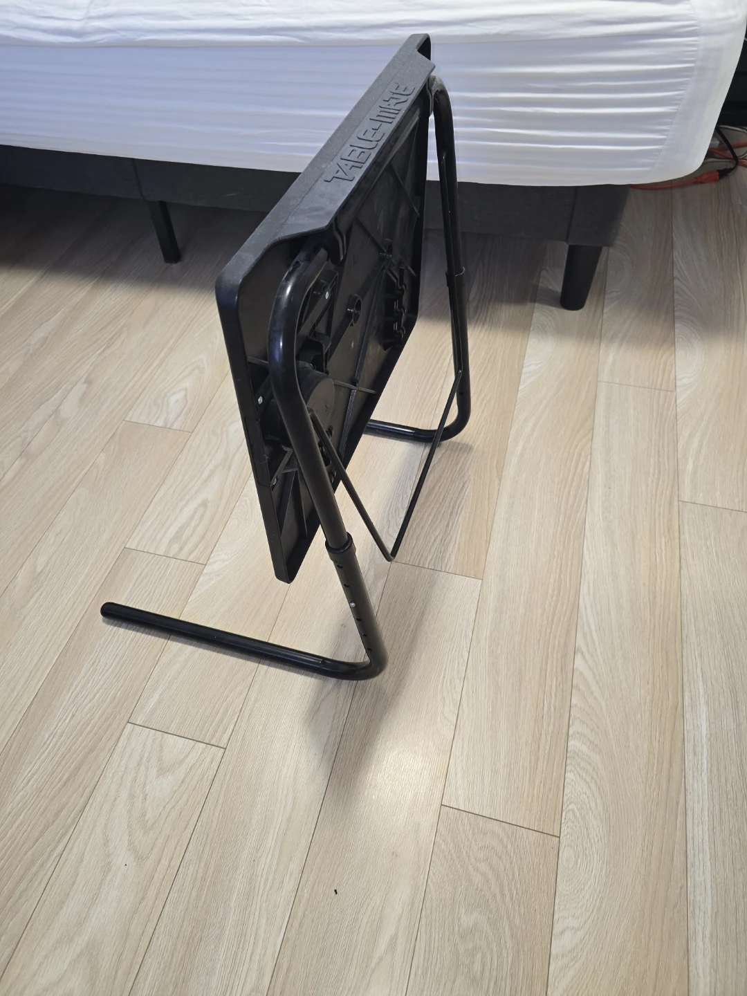 Black Adjustable TV Tray Table with Cup Holder - photo 3