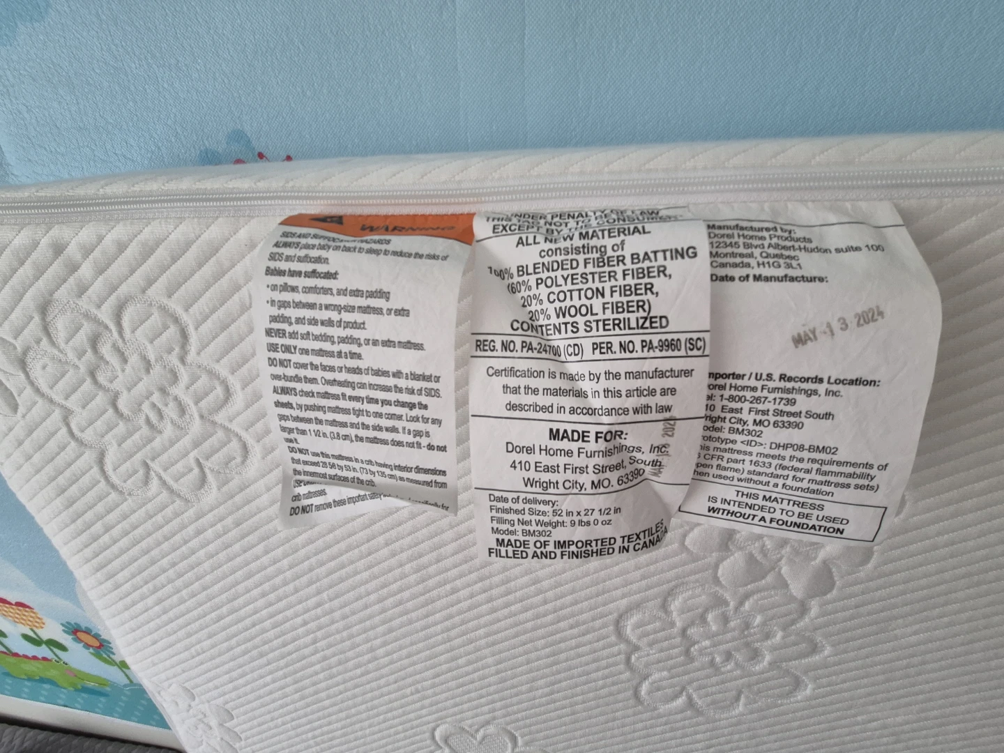 Dorel Home Furnishings Toddler Mattress - photo 4