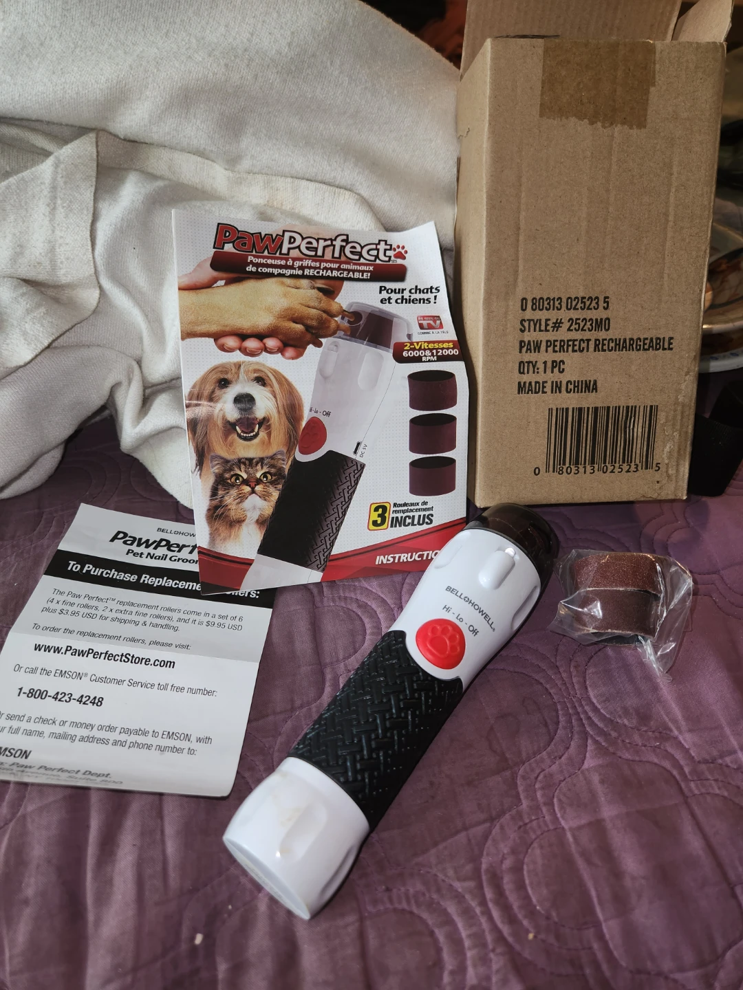 Paw Perfect Rechargeable Pet Nail Groomer