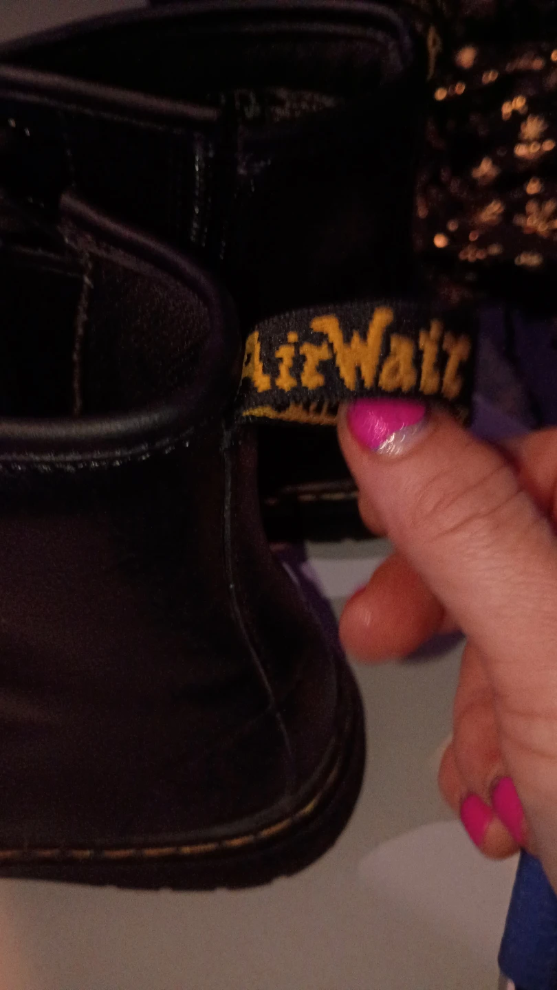 Dr. Martens Black Leather Boots with Side Zip - photo 3