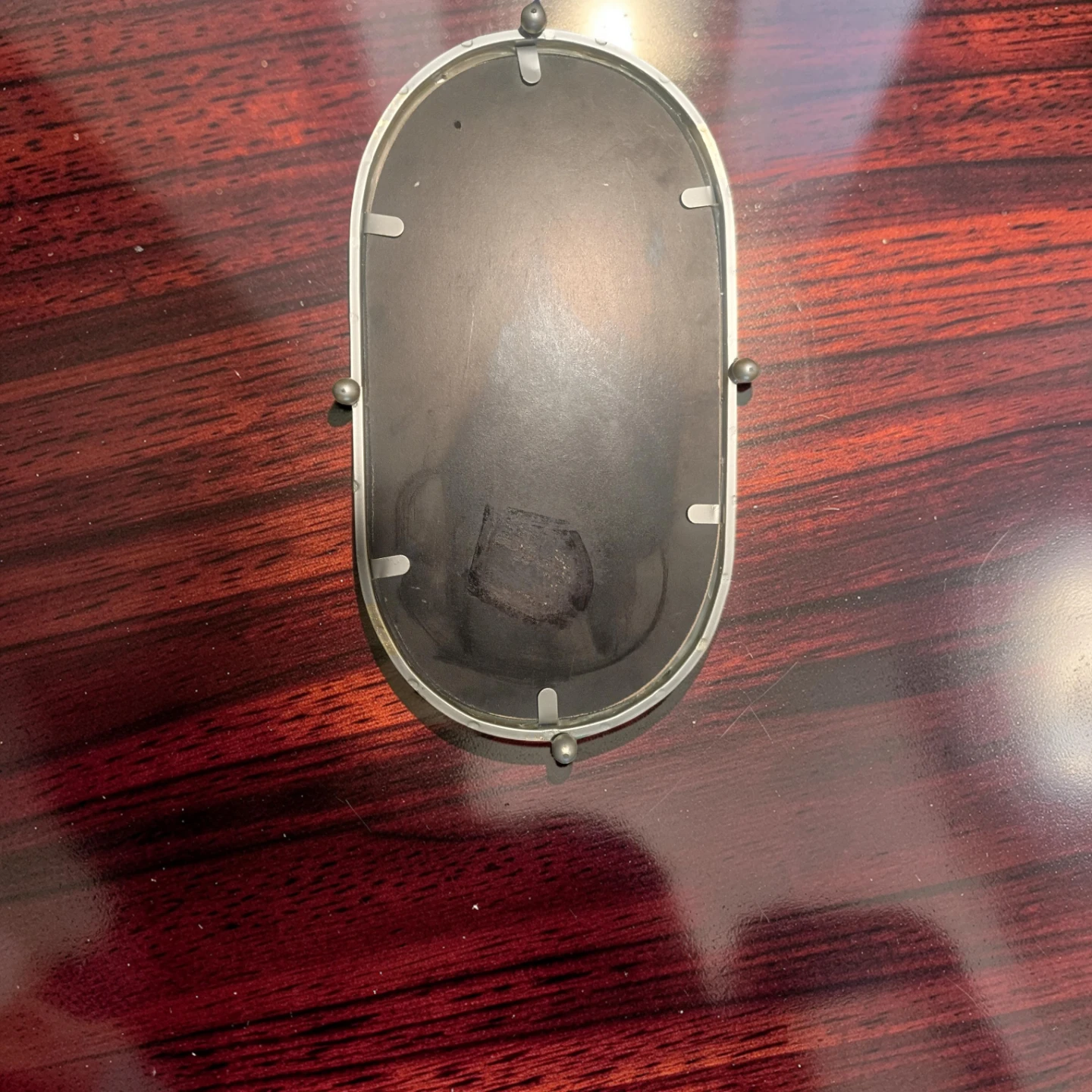 Ornate Goldtone Metal Tray with Mirrored Base - photo 5