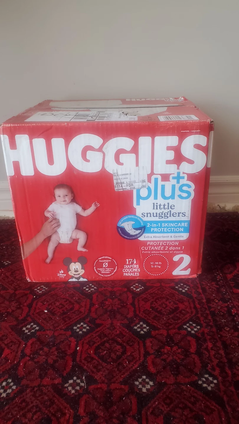 Huggies Little Snugglers Plus Diapers Size 2 - 174 Count