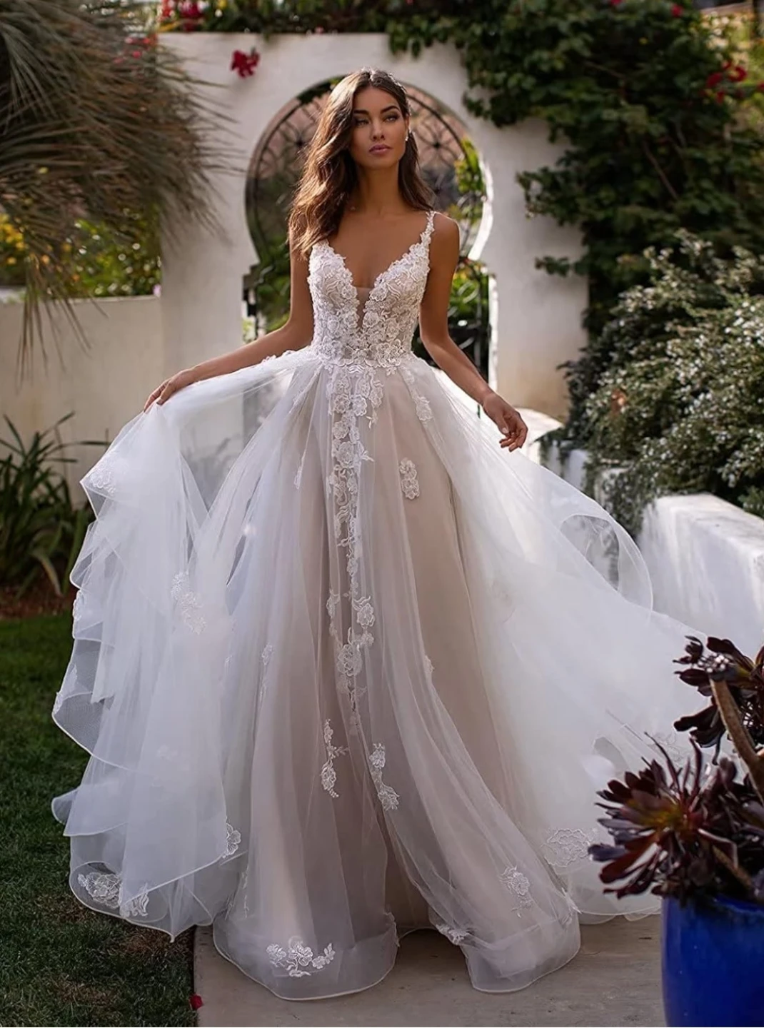 White Lace Wedding Dress