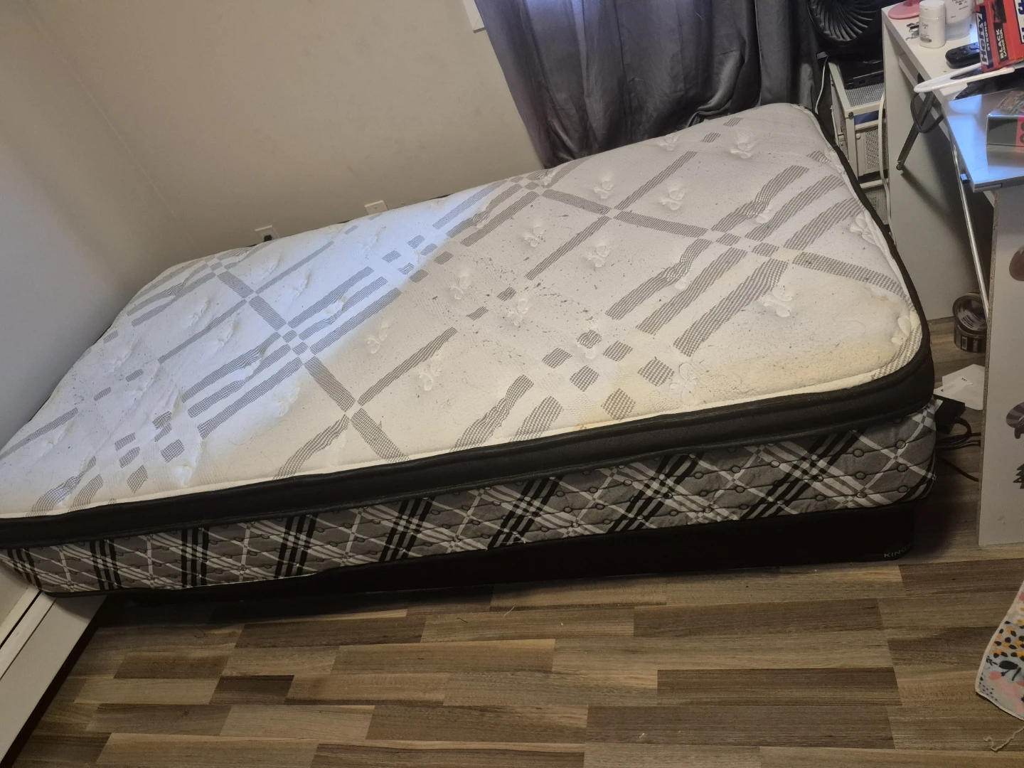 Single Size Mattress with Bed Frame