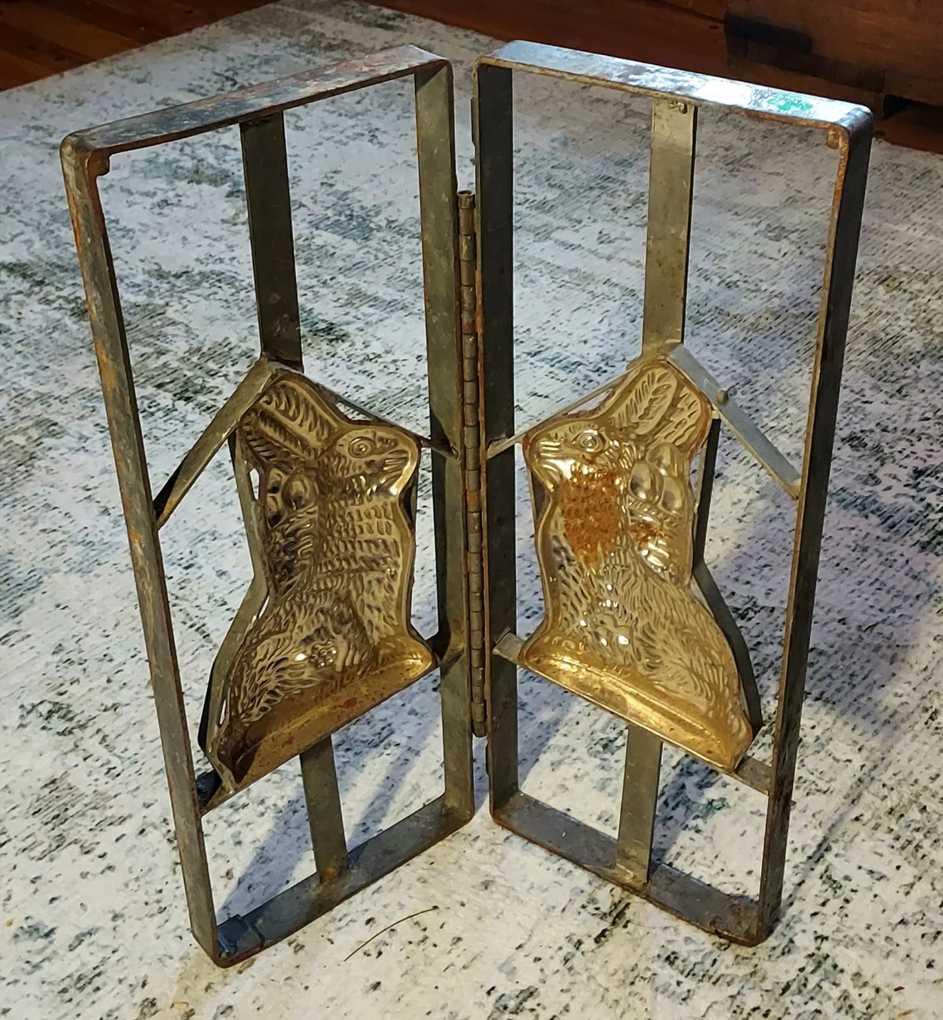 Vintage Steel Rabbit  Chocolate Mold