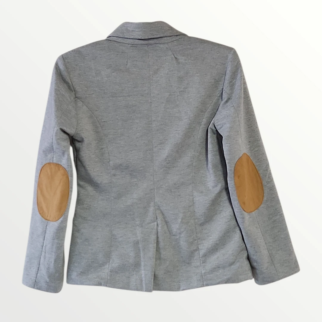 Check & Stripe Grey Blazer - Size M - photo 3