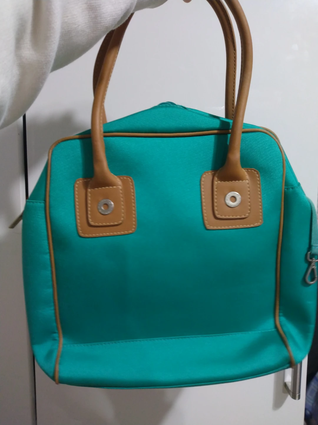 Uncle K Teal and Tan Tote Bag - photo 3