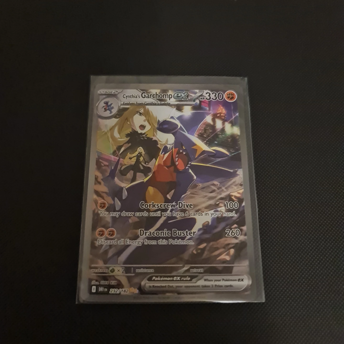 Cynthia's Garchomp EX 232/182 - SIR - photo 2