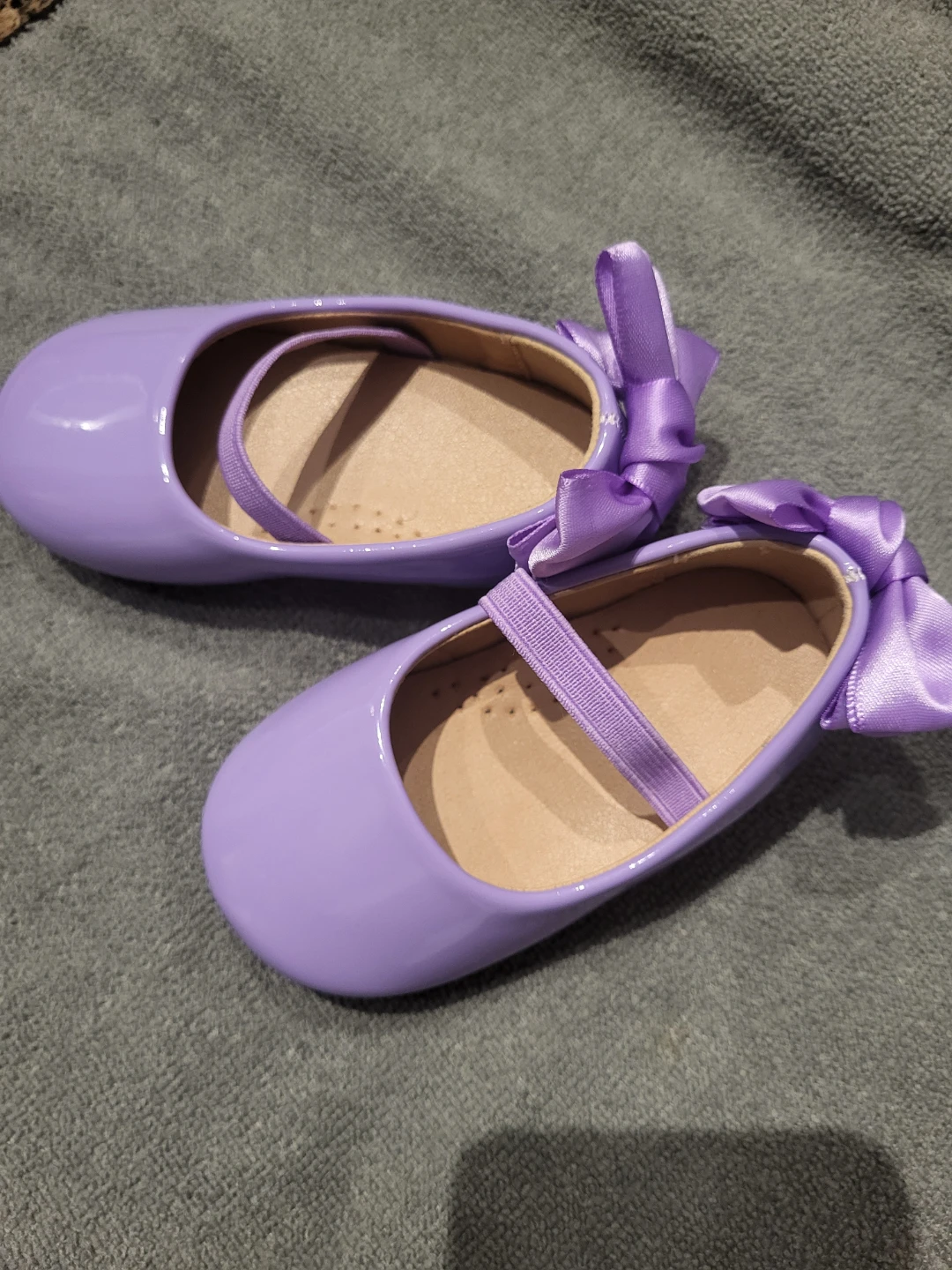 Purple Patent Bow Ballet Flats - photo 4