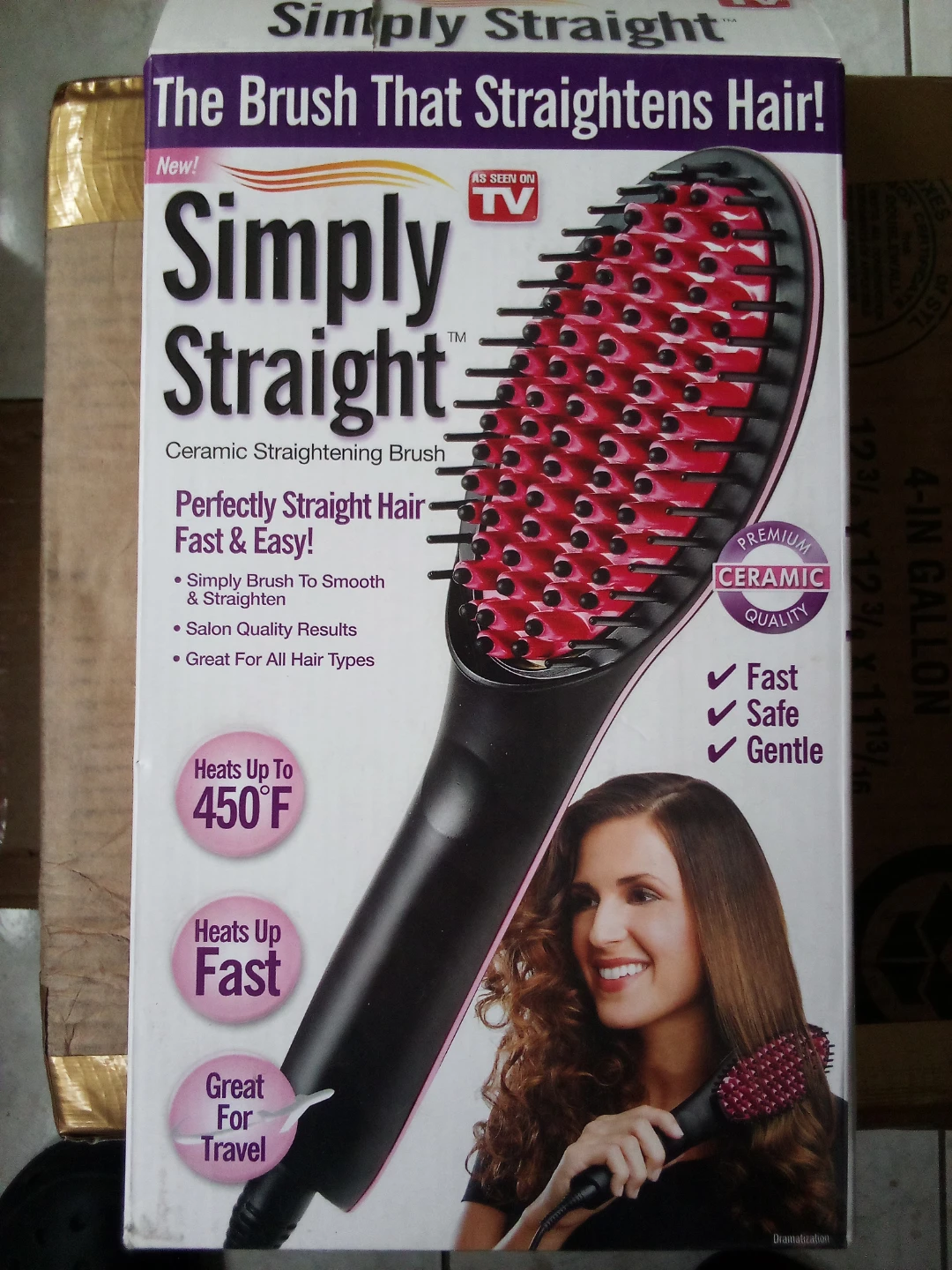 Simply Straight Ceramic Straightening Brush - photo 2
