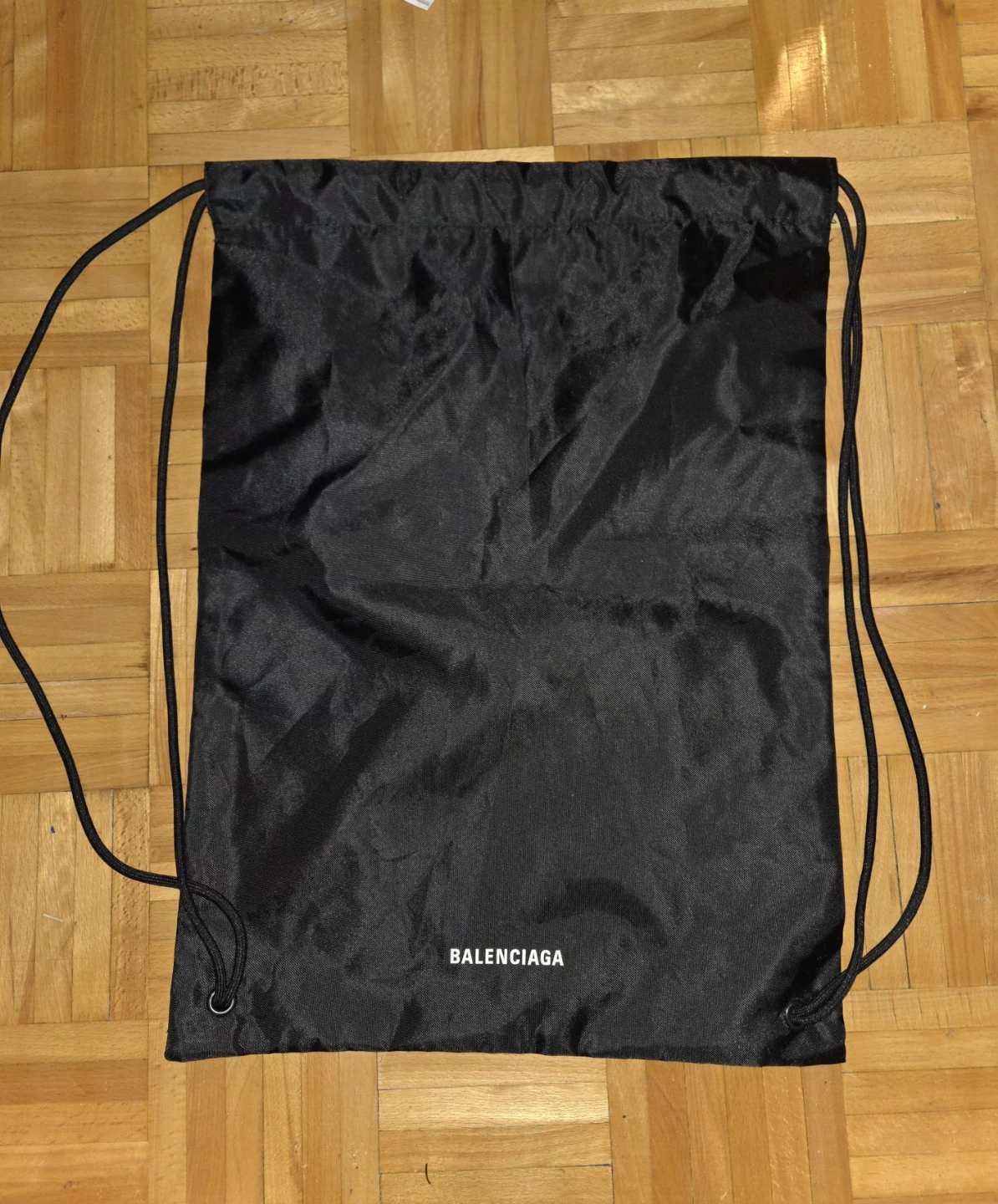 Balenciaga Black Drawstring Bag