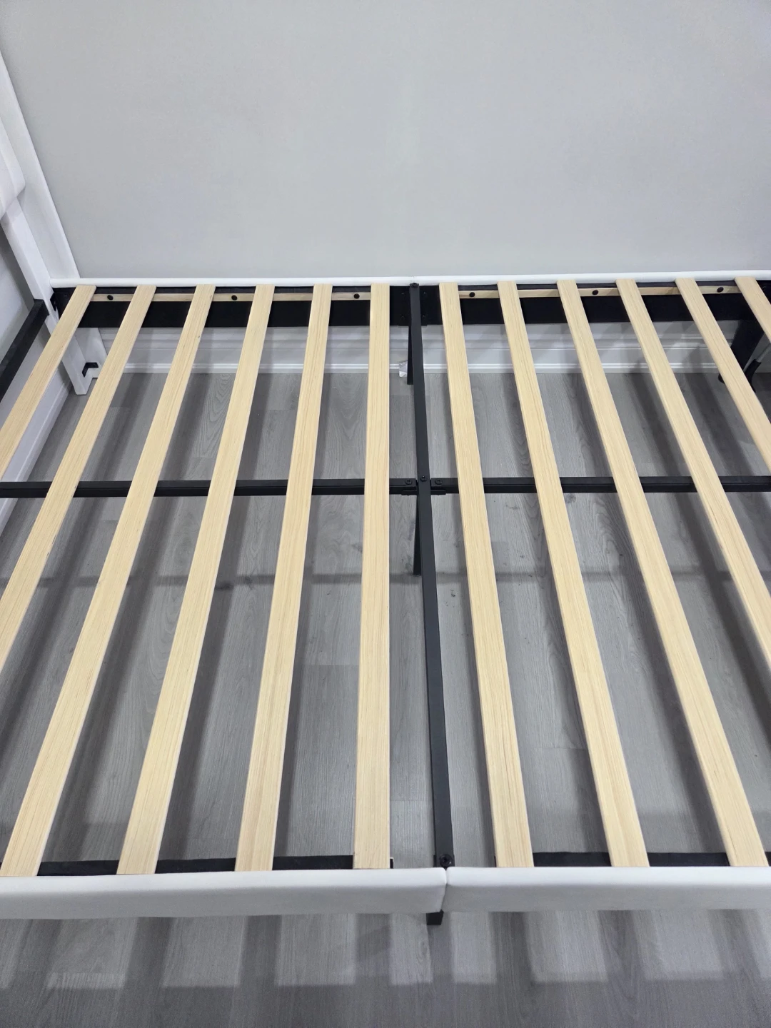 Queen Size Mattress with White Bed Frame - photo 4