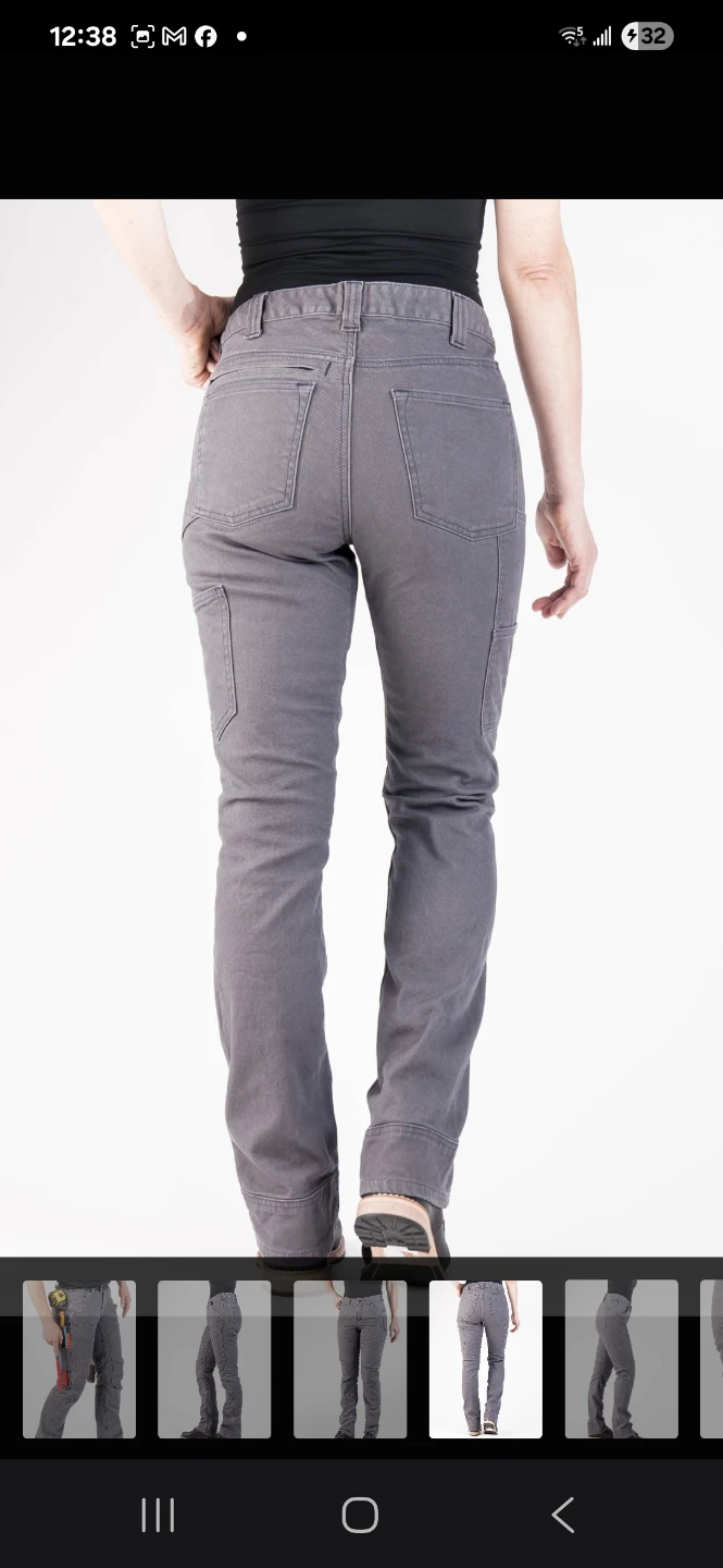 Dovetail Britt Utility Women's Grey Work Pants - photo 2