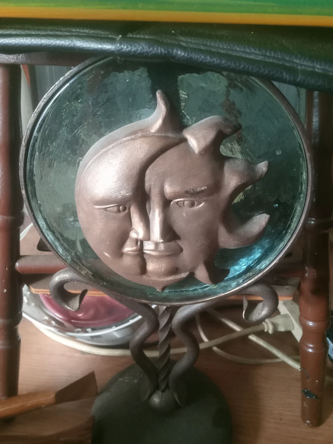 Sun and Moon Faces Decorative Accent