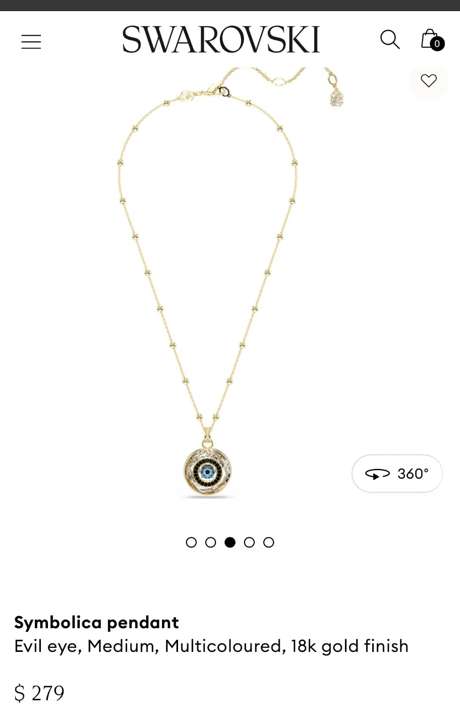 Swarovski Symbolica Pendant Necklace - photo 2