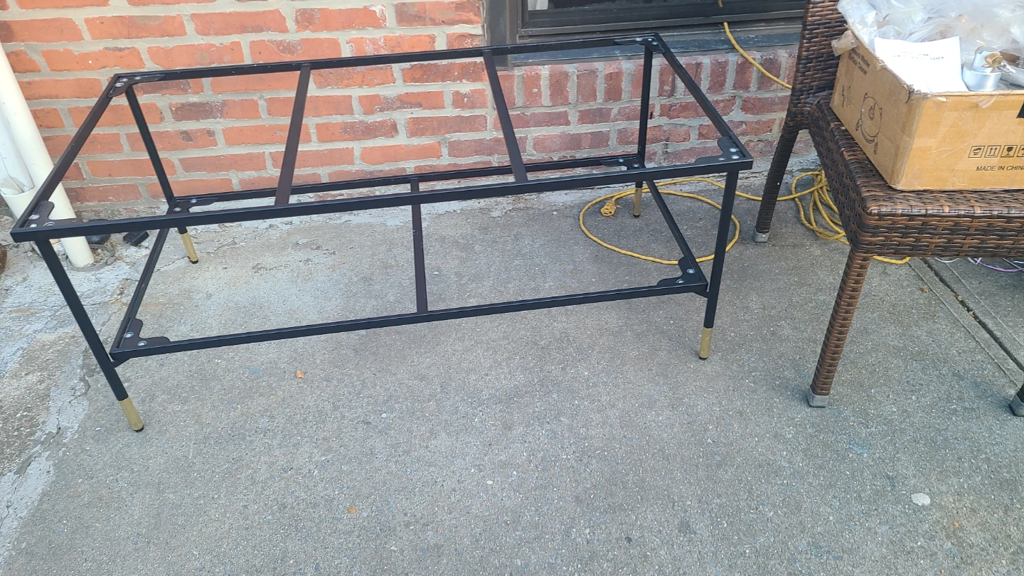 Black Metal Coffee Table Frame - photo 2