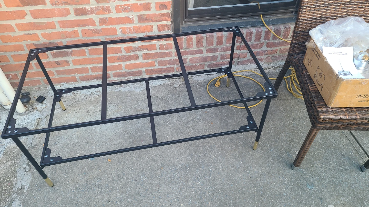 Black Metal Coffee Table Frame - photo 3