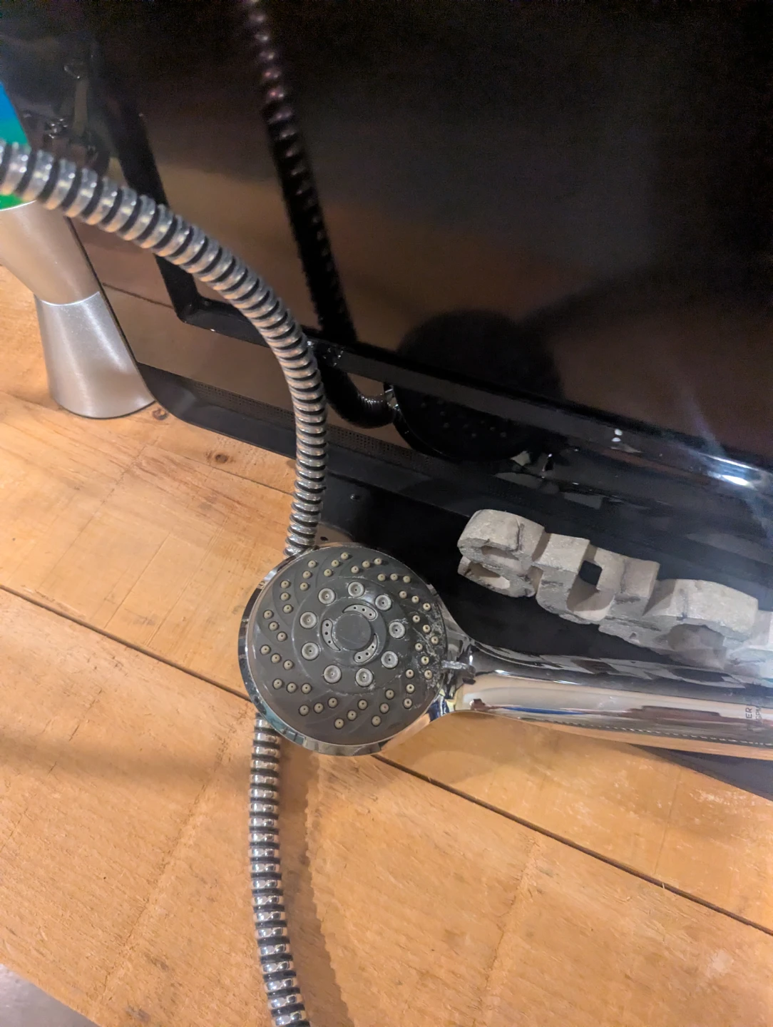 Chrome Handheld Shower Head with Hose