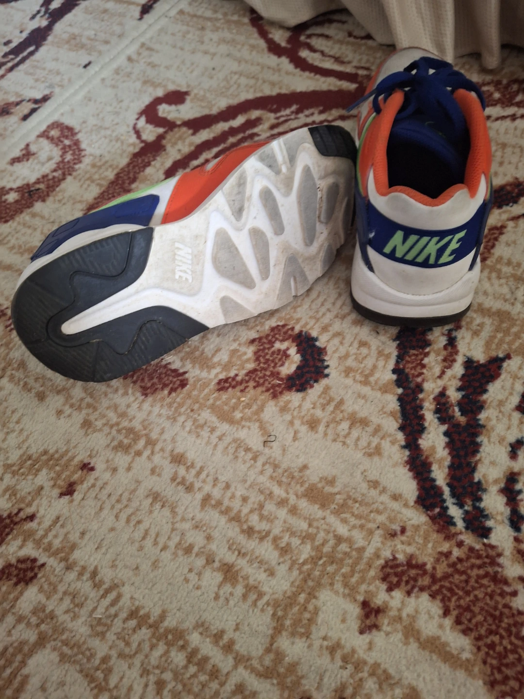 Nike Kids Running Shoes - Orange/White/Blue - photo 3
