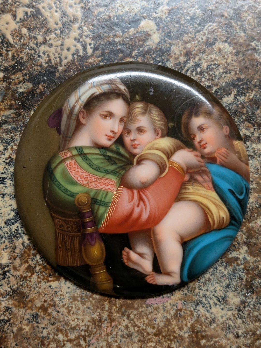 Raphael Madonna Della Sedia Painting 4 inch