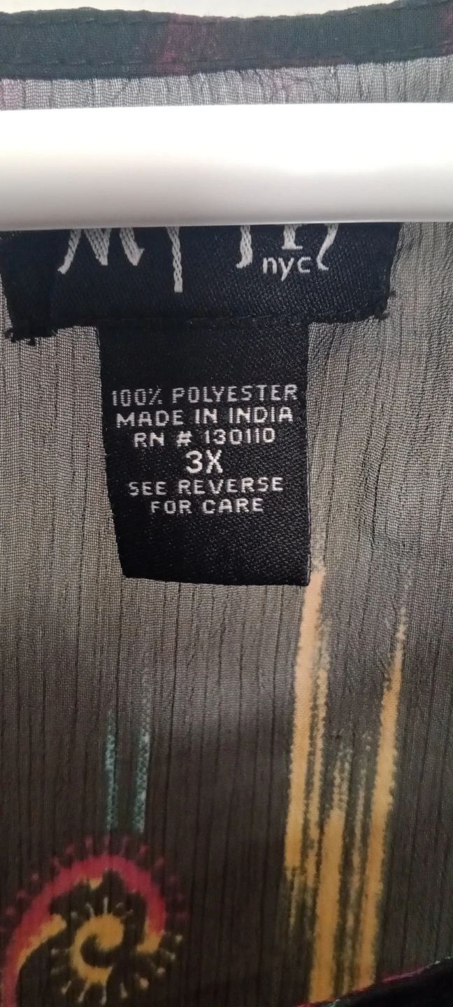 Myth NYC Women's 3X Sheer Blouse - photo 3