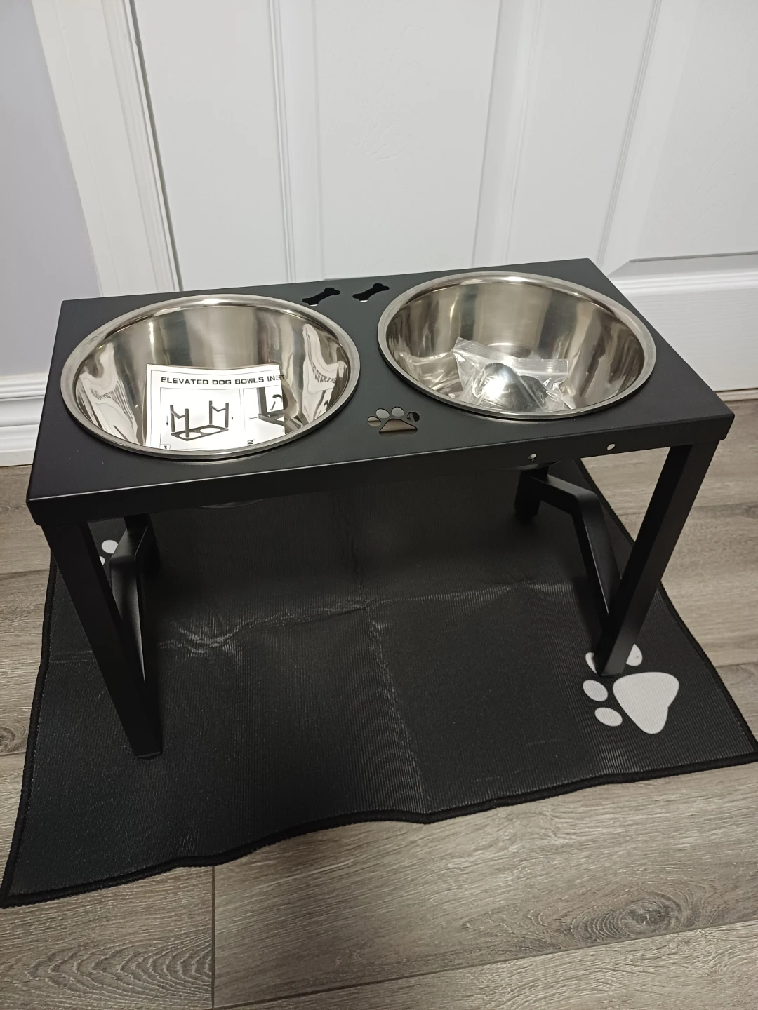 Elevated Dog Bowls Stand 2 with Stainless Steel Bowls - photo 2
