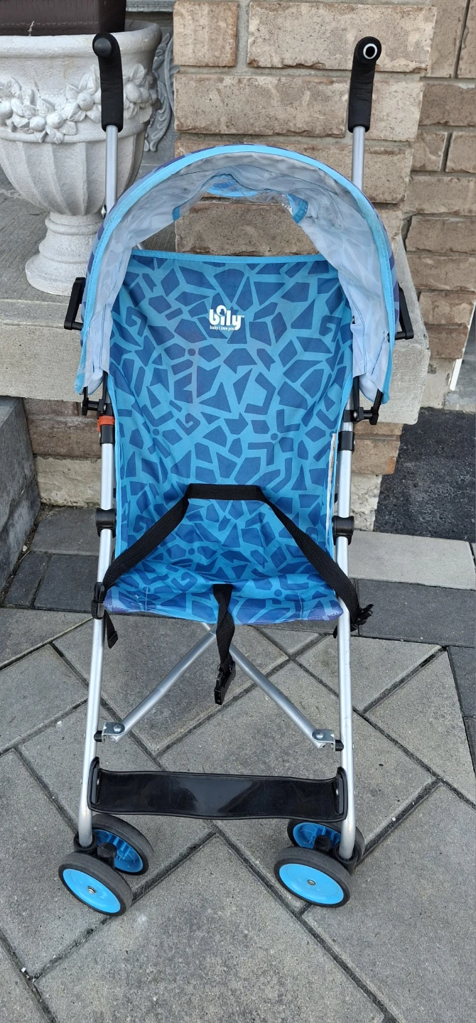 Blue Baby Stroller by Lily