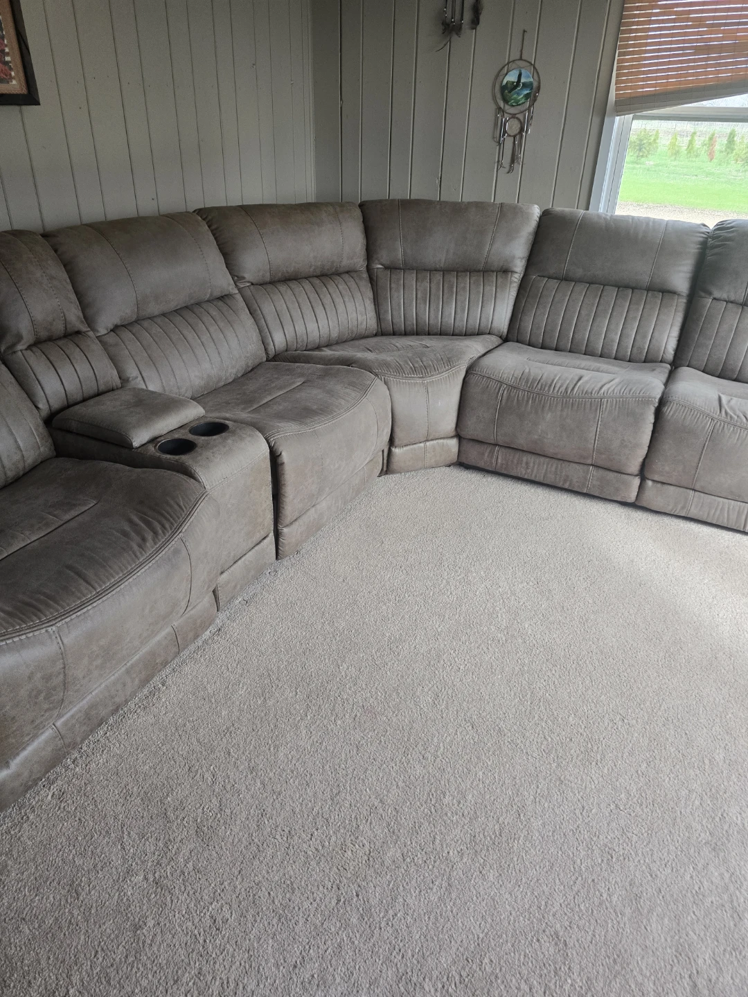 Reclining Sectional Sofa with Cup Holders - photo 2