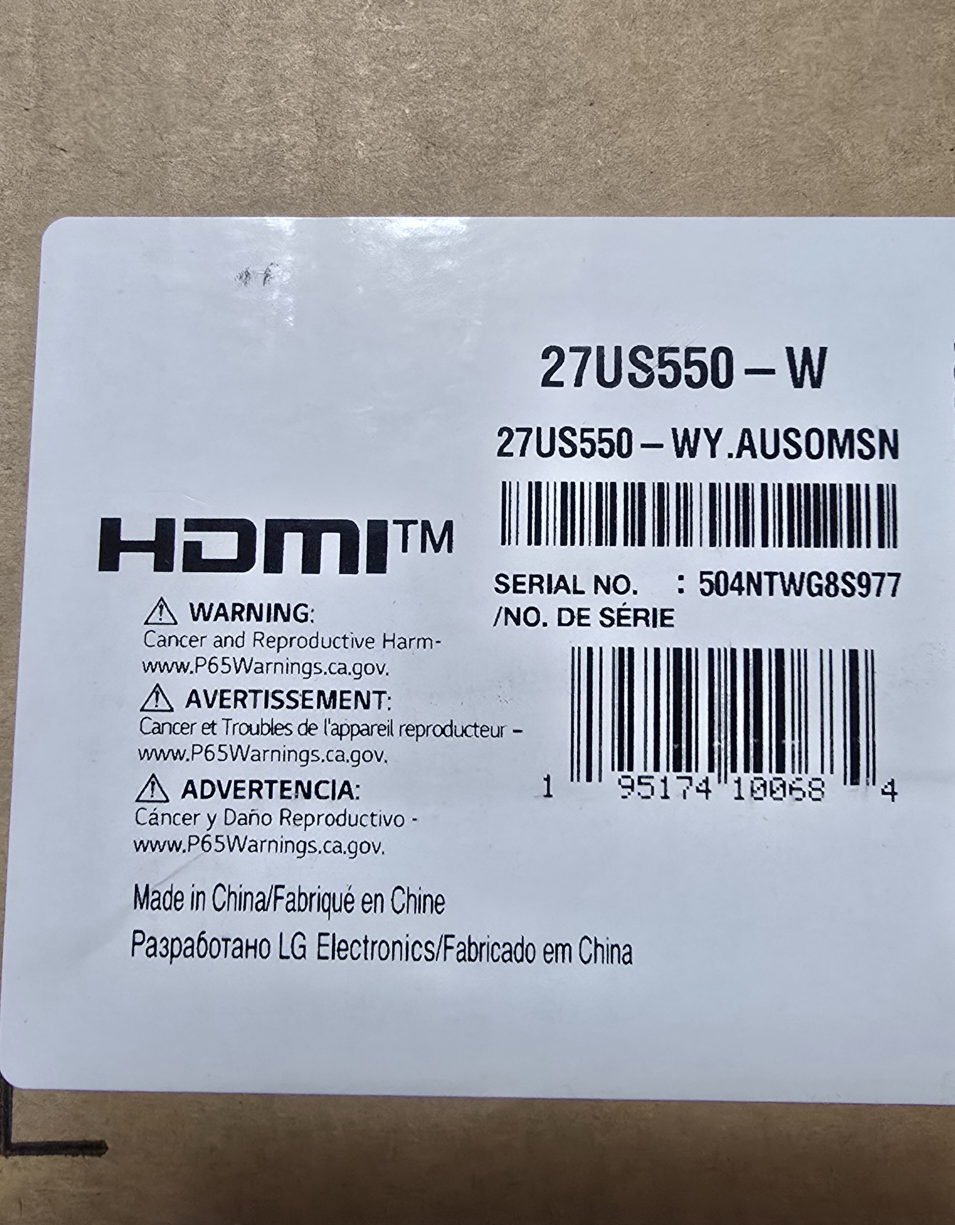 LG UltraFine 27" UHD 4K Monitor - photo 3