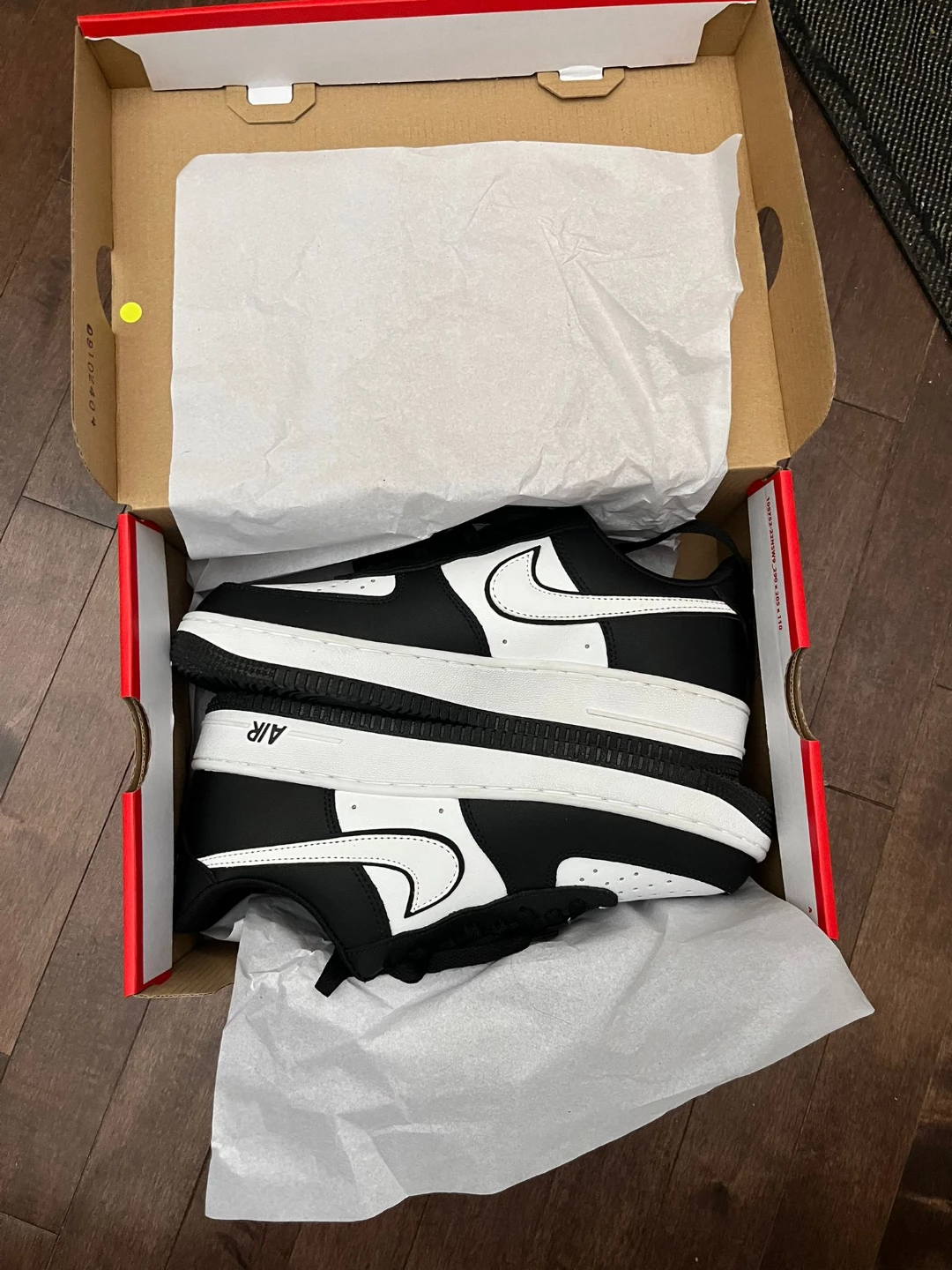 New Nike Air Force 1 Black & White Shoes