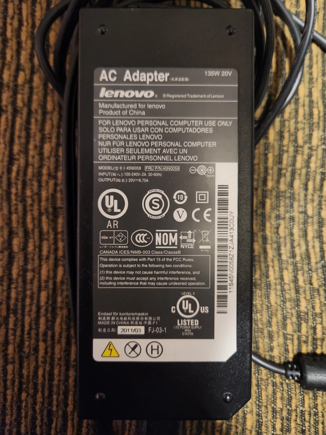 Lenovo Laptop Adapter - photo 3