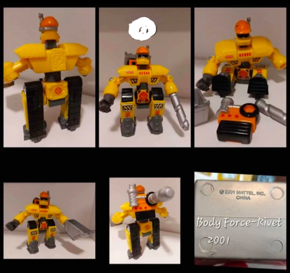 Mattel Body Force-Rivet Robot 2001