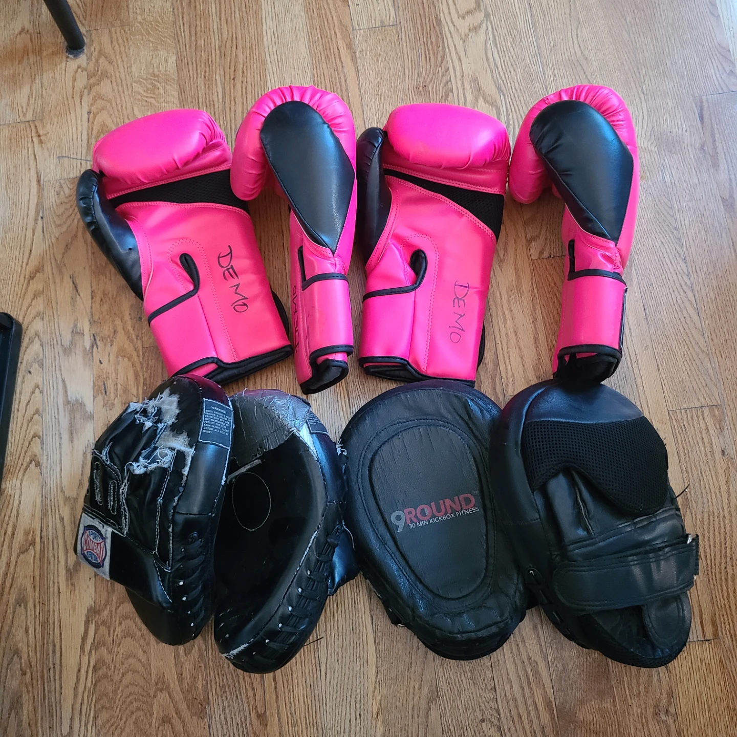 Kick Boxing Gloves and Mitts Set
