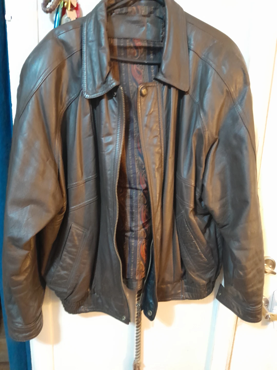 Men's Large Leather Jacket - photo 2